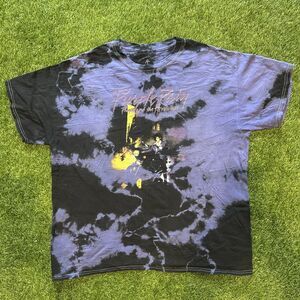 The Prince Estate T- Shirt Mens Large Graphic Tie Dye Print Black Purple Music